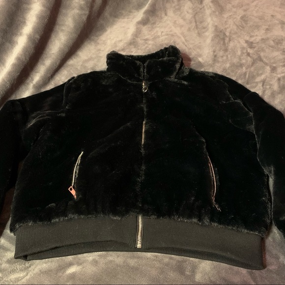 Faux Fur Bomber Jacket - Picture 4 of 8